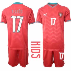 Fussballtrikot Portugal Dom. WM 2026 – Rafael Leão #17 Kindershirts + Shorts