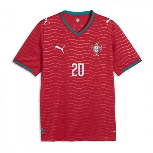 Portugalsko Domáci MS 2026 Joao Cancelo #20 futbalové dresy Krátky Rukáv 2 Portugalsko Domáci MS 2026 Joao Cancelo #20 futbalové dresy Krátky Rukáv – Obrázok 2