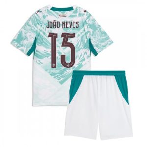 Detské Futbalové dresy Portugalsko Joao Neves #15 Vonkajší MS 2026 Komplet