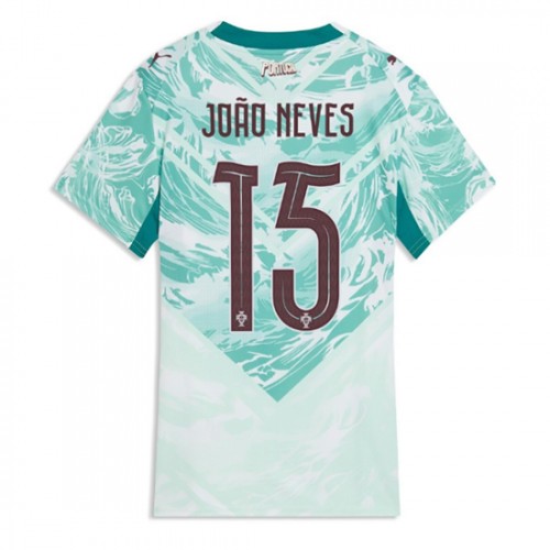 Futbalový Dres Portugalsko MS 2026 Joao Neves #15 Vonkajší Ženy 1 Futbalový Dres Portugalsko MS 2026 Joao Neves #15 Vonkajší Ženy