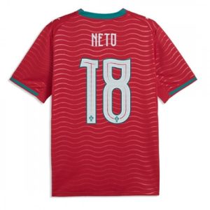 Portugalsko Domáci MS 2026 Pedro Neto #18 futbalové dresy Krátky Rukáv