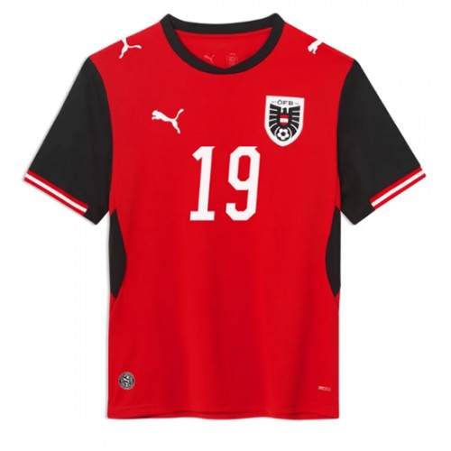 Futbalové dresy Rakúsko Domáci MS 2026 Christoph Baumgartner #19 2 Futbalové dresy Rakúsko Domáci MS 2026 Christoph Baumgartner #19 – Obrázok 2