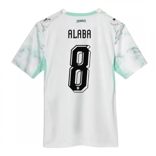 Futbalové dresy Rakúsko Vonkajší MS 2026 David Alaba #8 1 Futbalové dresy Rakúsko Vonkajší MS 2026 David Alaba #8