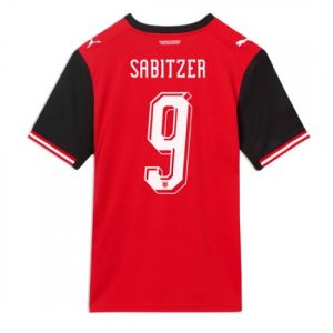 Futbalové dresy Rakúsko Domáci MS 2026 Marcel Sabitzer #9
