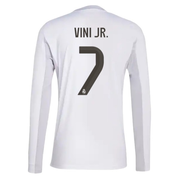 Herren-Fußballtrikot Real Madrid 2025/26 Heimspieler Vinicius Junior 7 – Langarm 1 Herren-Fußballtrikots Real Madrid 2025/26 Heim Vinícius Junior 7 – Langarm