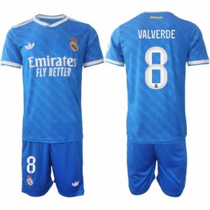 Futbalový komplet Real Madrid 2025/26 Tretí Pánsky – Federico Valverde #8