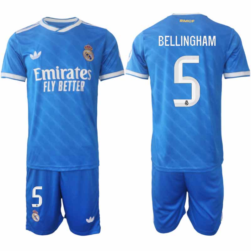 Real Madrid voetbalset 2025/26 Derde Heren – Jude Bellingham #5 1 Voetbalset Real Madrid 2025/26 Derde Heren – Jude Bellingham #5