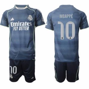 Home 5 Futbalový komplet Real Madrid 2025/26 Vonkajší Pánsky Kylian Mbappé #10