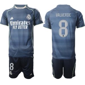 Home 18 Futbalový komplet Real Madrid 2025/26 Vonkajší Pánsky – Federico Valverde #8