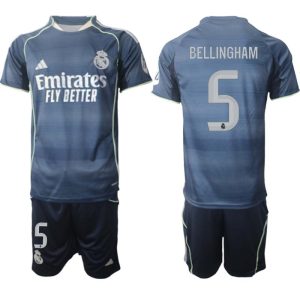 Home 8 Futbalový komplet Real Madrid 2025/26 Vonkajší Pánsky – Jude Bellingham #5