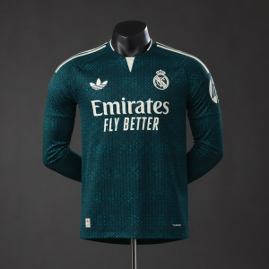 Pánsky Futbalový Dres Real Madrid 2026/27 Preč Dlhý rukáv Verzia prehrávača