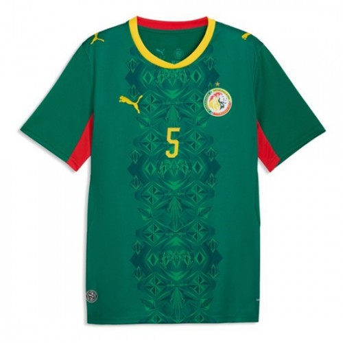 Futbalové dresy Senegal MS 2026 Idrissa Gueye #5 Vonkajší 2 Futbalové dresy Senegal MS 2026 Idrissa Gueye #5 Vonkajší – Obrázok 2