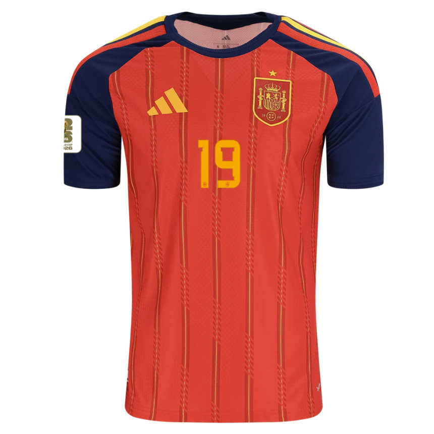 Pánsky Futbalový Dres Španielsko Domáci MS 2026 Lamine Yamal 19 s MS-Patch 2 Pánsky Futbalový Dres Španielsko Domáci MS 2026 Lamine Yamal 19 s MS-Patch – Obrázok 2