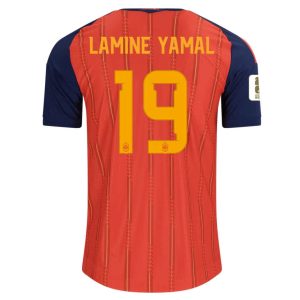 Pánsky Futbalový Dres Španielsko Domáci MS 2026 Lamine Yamal 19 s MS-Patch