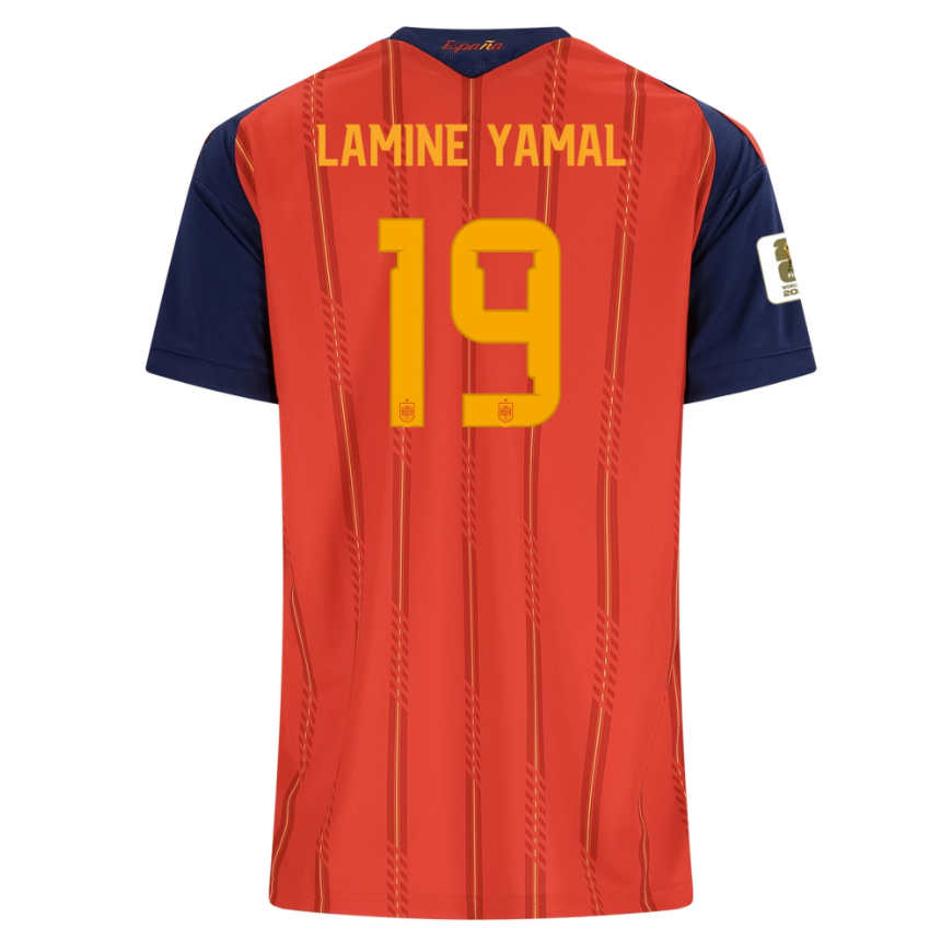 Ženy Futbalový Dres Španielsko Domáci MS 2026 Lamine Yamal 19 s MS-Patch 1 Ženy Futbalový Dres Španielsko Domáci MS 2026 Lamine Yamal 19 s MS-Patch