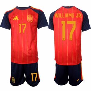 Fußballset Spanien Heim-WM 2026 – Nico Williams #17 Herren Trikots + Shorts