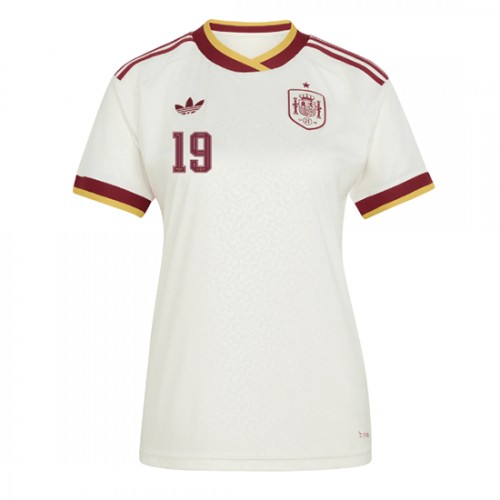 Ženy Futbalový Dres Španielsko MS 2026 Lamine Yamal #19 Vonkajší 2 Ženy Futbalový Dres Španielsko MS 2026 Lamine Yamal #19 Vonkajší – Obrázok 2