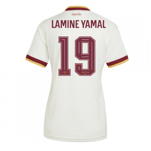 Ženy Futbalový Dres Španielsko MS 2026 Lamine Yamal #19 Vonkajší 1 Ženy Futbalový Dres Španielsko MS 2026 Lamine Yamal #19 Vonkajší