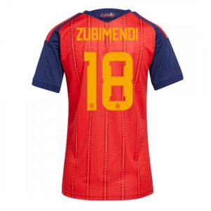Ženy Futbalový Dres Španielsko MS 2026 Domáci Martin Zubimendi #18