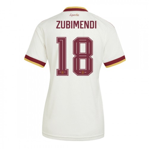 Ženy Futbalový Dres Španielsko MS 2026 Martin Zubimendi #18 Vonkajší 1 Ženy Futbalový Dres Španielsko MS 2026 Martin Zubimendi #18 Vonkajší