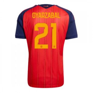Španielsko futbalové dresy MS 2026 Domáci Mikel Oyarzabal #21