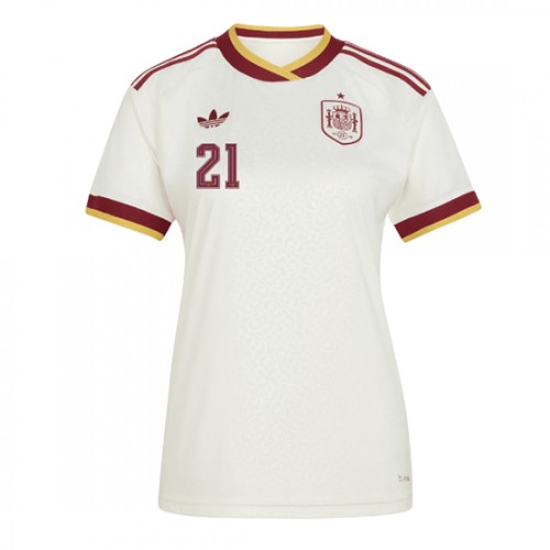 Ženy Futbalový Dres Španielsko MS 2026 Mikel Oyarzabal #21 Vonkajší 2 Ženy Futbalový Dres Španielsko MS 2026 Mikel Oyarzabal #21 Vonkajší – Obrázok 2