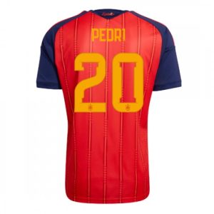 Španielsko futbalové dresy MS 2026 Domáci Pedri Gonzalez #20