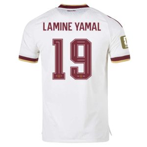 Pánsky Futbalový Dres Španielsko Preč MS 2026 Lamine Yamal 19 s MS-Patch