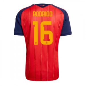 Španielsko futbalové dresy MS 2026 Domáci Rodri Hernandez #16
