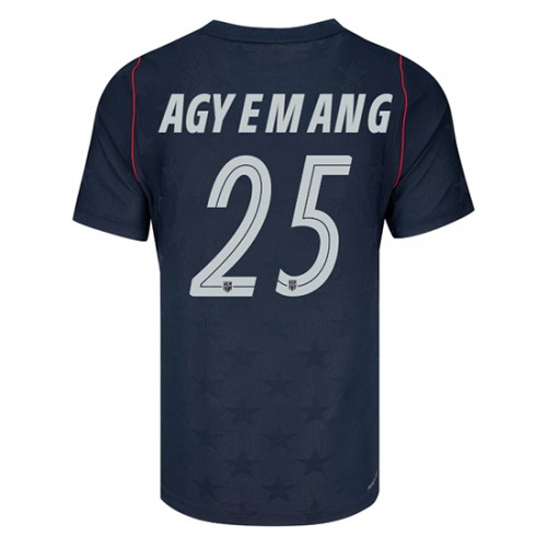 Futbalové dresy Spojené štáty MS 2026 Patrick Agyemang #25 Vonkajší Krátky Rukáv 1 Futbalové dresy Spojené štáty MS 2026 Patrick Agyemang #25 Vonkajší Krátky Rukáv