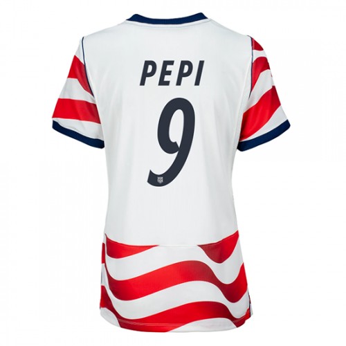 Ženy Futbalový Dres Spojené štáty MS 2026 Ricardo Pepi #9 Domáci Krátky Rukáv 1 Ženy Futbalový Dres Spojené štáty MS 2026 Ricardo Pepi #9 Domáci Krátky Rukáv