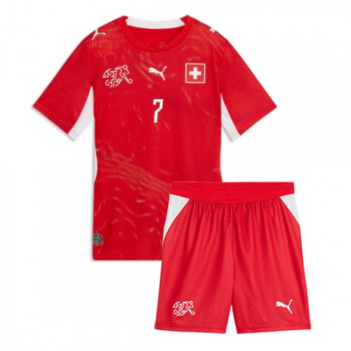 Detský futbalový dres Švajčiarsko MS 2026 Breel Embolo #7 Domáci Komplet 2 Detský futbalový dres Švajčiarsko MS 2026 Breel Embolo #7 Domáci Komplet – Bild 2
