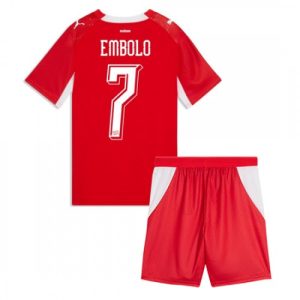 Detský futbalový dres Švajčiarsko MS 2026 Breel Embolo #7 Domáci Komplet