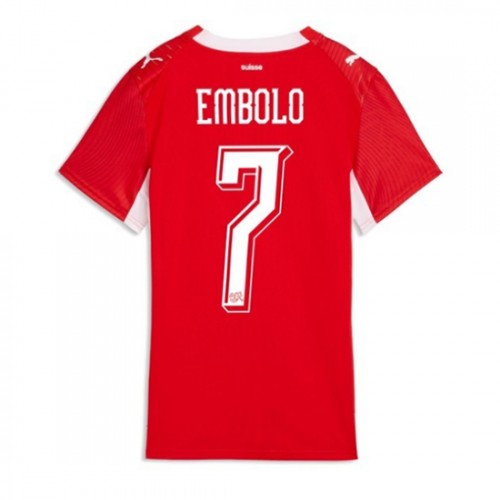 Futbalový Dres Švajčiarsko MS 2026 Domáci Breel Embolo #7 Ženy 1 Futbalový Dres Švajčiarsko MS 2026 Domáci Breel Embolo #7 Ženy