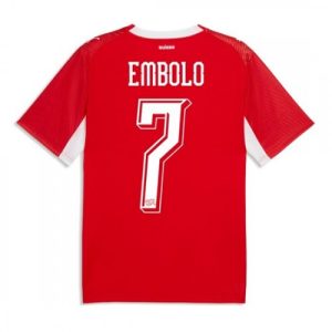Futbalové dresy Švajčiarsko MS 2026 Domáci Breel Embolo #7