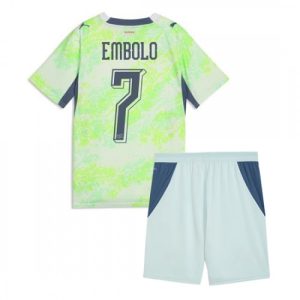 Detský futbalový dres Švajčiarsko MS 2026 Breel Embolo #7 Vonkajší Komplet