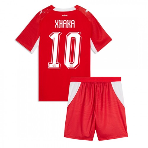 Detský futbalový dres Švajčiarsko MS 2026 Granit Xhaka #10 Domáci Komplet 1 Detský futbalový dres Švajčiarsko MS 2026 Granit Xhaka #10 Domáci Komplet