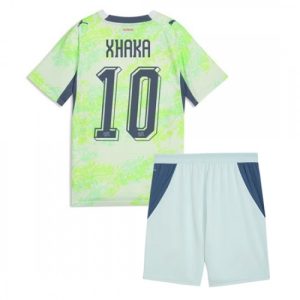 Detský futbalový dres Švajčiarsko MS 2026 Granit Xhaka #10 Vonkajší Komplet