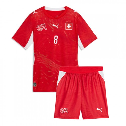 Detský futbalový dres Švajčiarsko MS 2026 Remo Freuler #8 Domáci Komplet 2 Detský futbalový dres Švajčiarsko MS 2026 Remo Freuler #8 Domáci Komplet – Bild 2