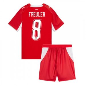 Detský futbalový dres Švajčiarsko MS 2026 Remo Freuler #8 Domáci Komplet