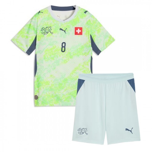 Detský futbalový dres Švajčiarsko MS 2026 Remo Freuler #8 Vonkajší Komplet 2 Detský futbalový dres Švajčiarsko MS 2026 Remo Freuler #8 Vonkajší Komplet – Bild 2
