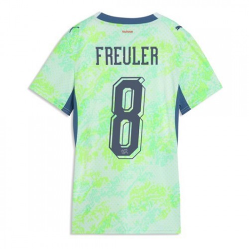 Futbalový Dres Švajčiarsko MS 2026 Vonkajší Remo Freuler #8 Ženy 1 Futbalový Dres Švajčiarsko MS 2026 Vonkajší Remo Freuler #8 Ženy