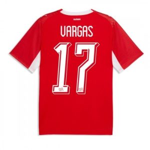 Futbalové dresy Švajčiarsko MS 2026 Domáci Ruben Vargas #17