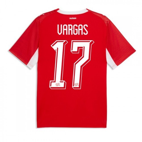 Futbalové dresy Švajčiarsko MS 2026 Domáci Ruben Vargas #17 1 Futbalové dresy Švajčiarsko MS 2026 Domáci Ruben Vargas #17