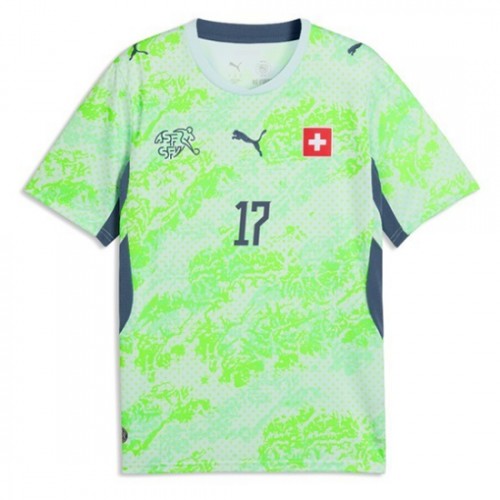 Futbalové dresy Švajčiarsko MS 2026 Ruben Vargas #17 Vonkajší 2 Futbalové dresy Švajčiarsko MS 2026 Ruben Vargas #17 Vonkajší – Bild 2