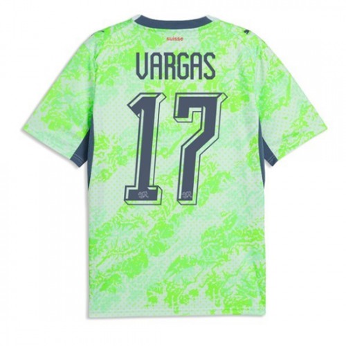 Futbalové dresy Švajčiarsko MS 2026 Ruben Vargas #17 Vonkajší 1 Futbalové dresy Švajčiarsko MS 2026 Ruben Vargas #17 Vonkajší