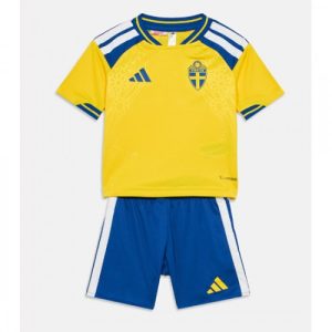 Detský futbalový dres Švédsko MS 2026 Domáci Komplet