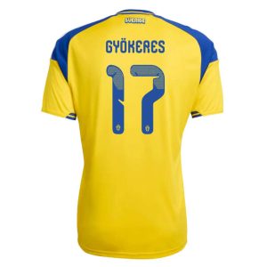 Futbalový dresy Švédsko MS 2026 domáci Viktor Gyökeres 17 – Pánsky