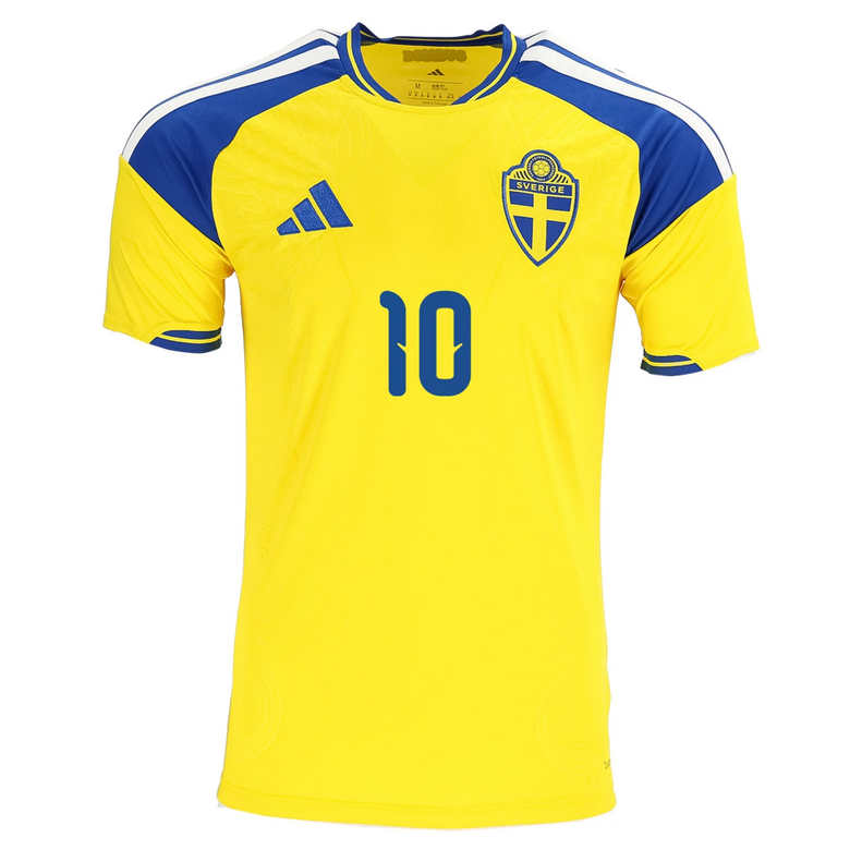 Futbalový dresy Švédsko MS 2026 domáci Zlatan Ibrahimović 10 – Pánsky 2 Futbalový dresy Švédsko MS 2026 domáci Zlatan Ibrahimović 10 – Pánsky