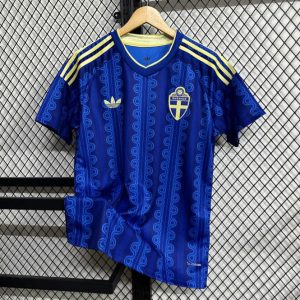 Futbalový dres Švédsko MS 2026 vonkajší pánsky replika